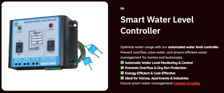 Automatic Water Level Controller in Namakkal